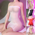 Dress For Home High Stretch Seamless Bodycon Sexy Transparent Solid
