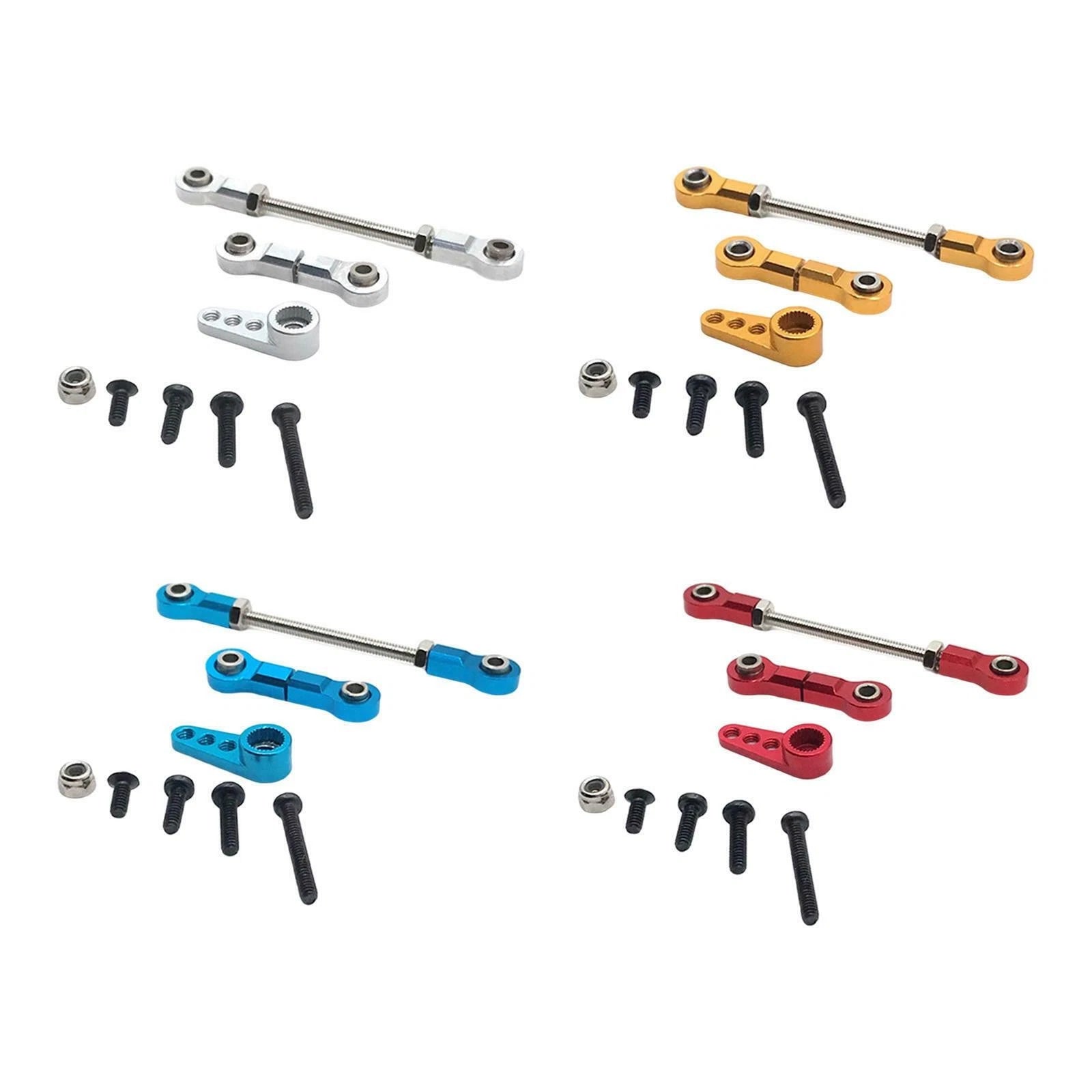 Steering+ Servo Links Pull Rod+ Arm Set For Wltoys 284131 Mini-q / D