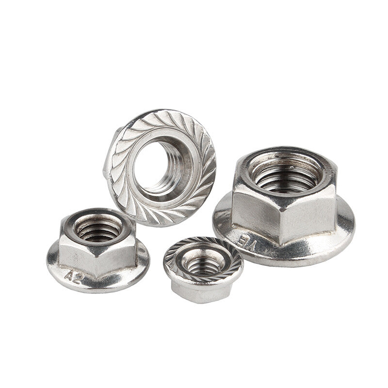 304 Stainless Left Hand Thread Flange Nuts