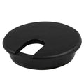 (76 Mm) 3" Round Black Computer Desk Table Port Wire Cable Hole Cover