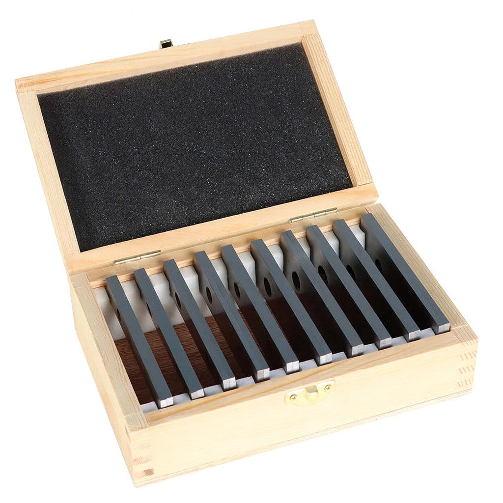 iCarbide 1/8" Steel Parallel Set 10 Matched Pairs Parallels .0002"