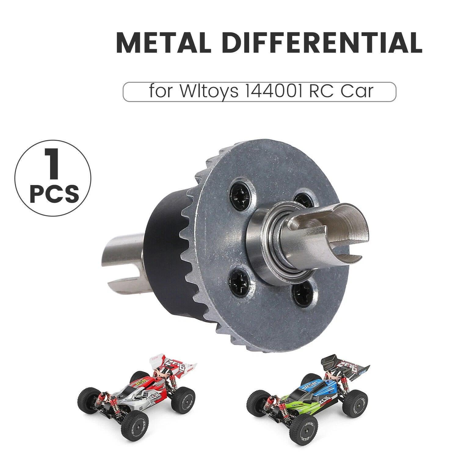 Zinc Alloy Differential Gear Parts For Wltoys 144001 1/14 2.4ghz Rc