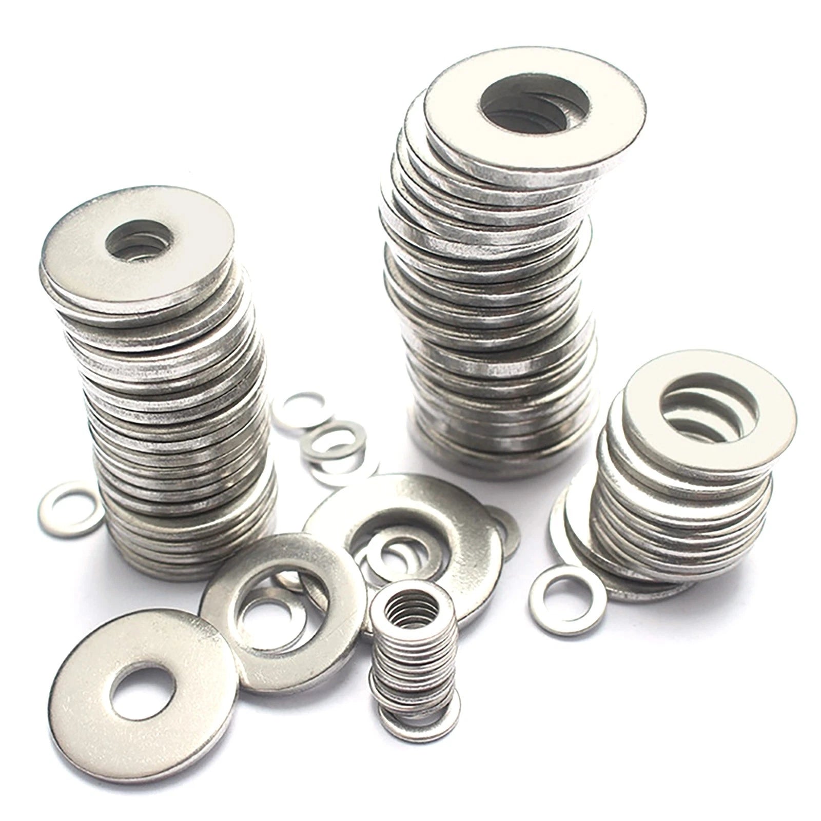 Durable New 304 Stainless Steel Flat Washer Washers Assortment Set