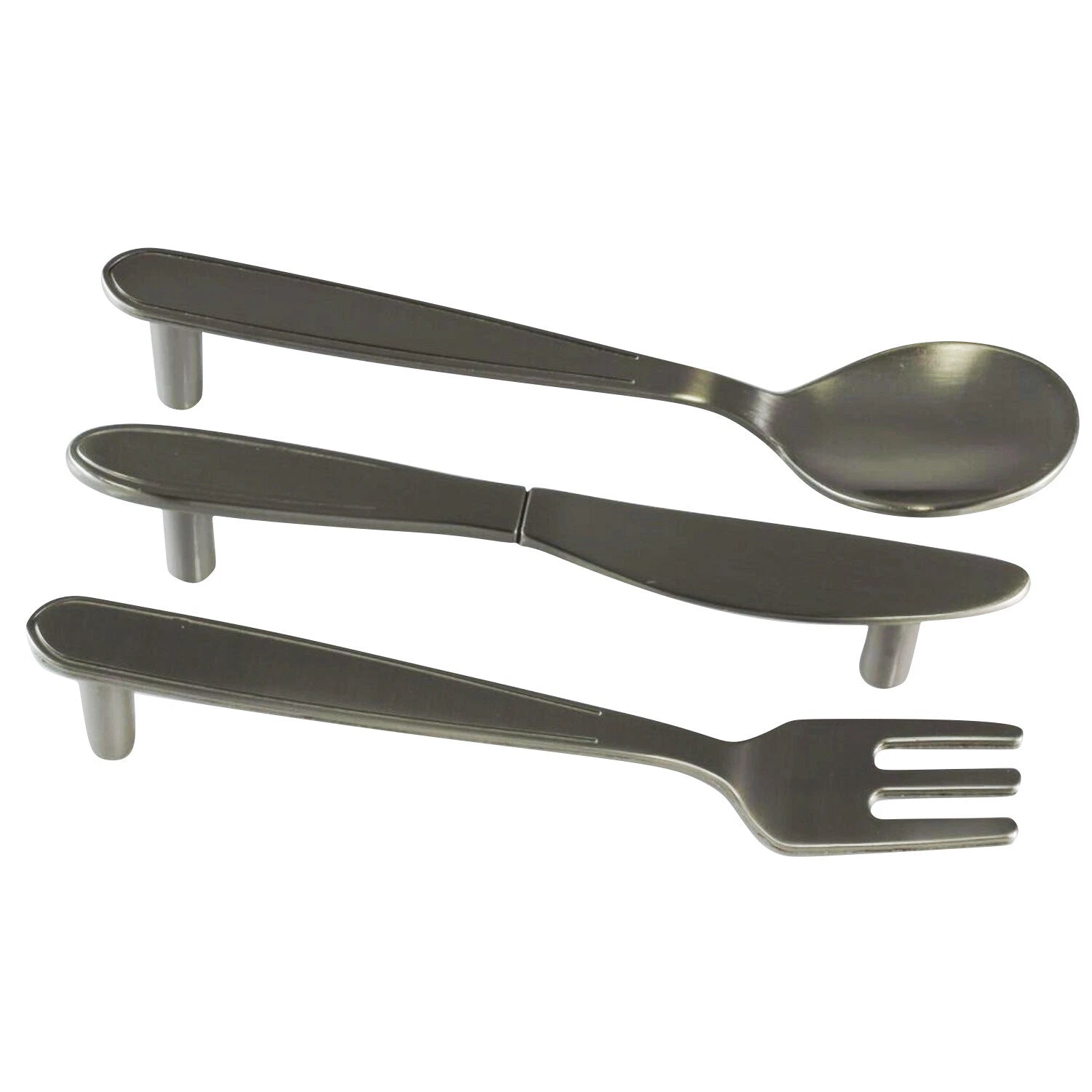 3 Pack Spoon Knife Fork Bar Pull Kitchen Home Decor Cabinet Door