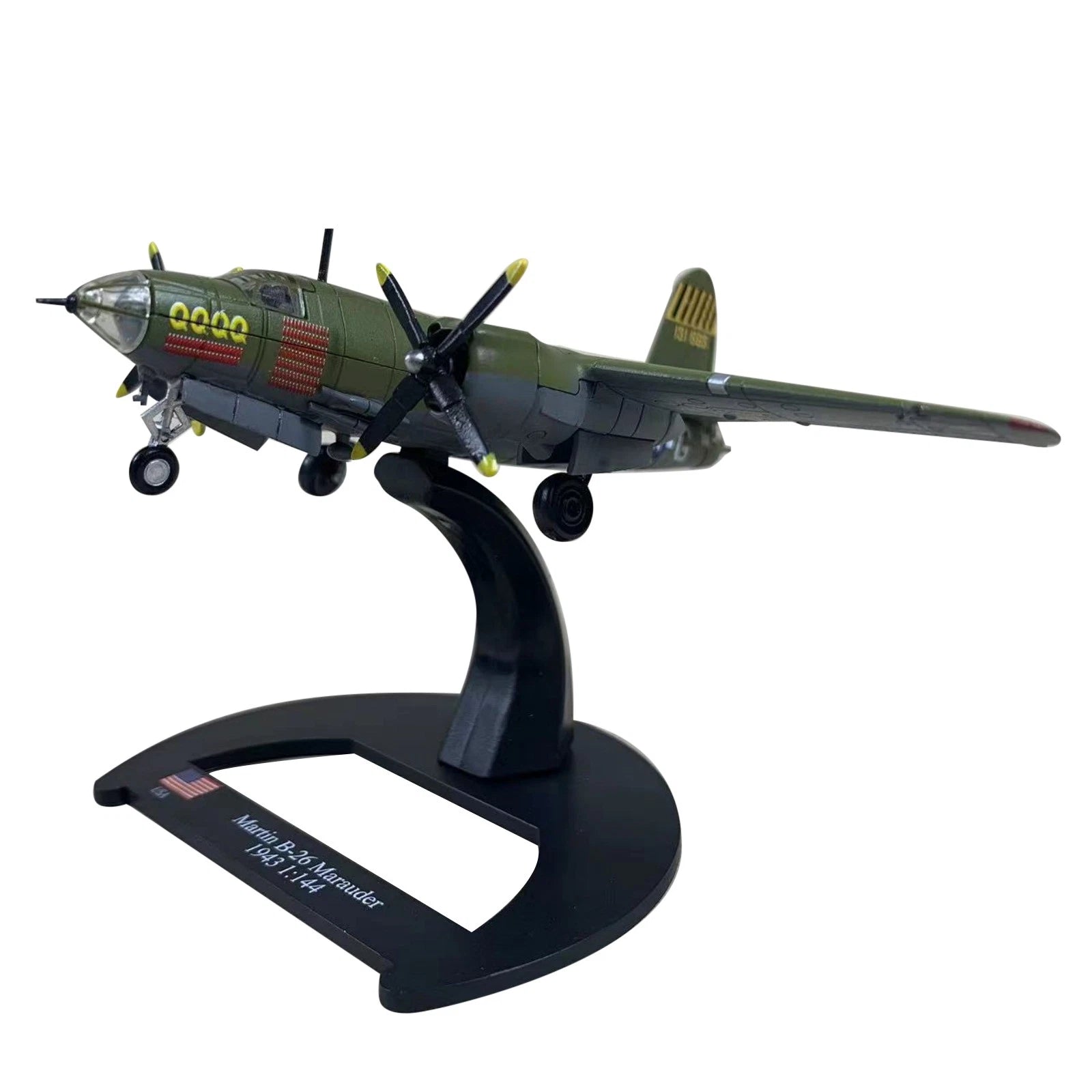 15cm Alloy 1/144 Scale Wwii Martin B-26 Marauder Bomber Aircraft