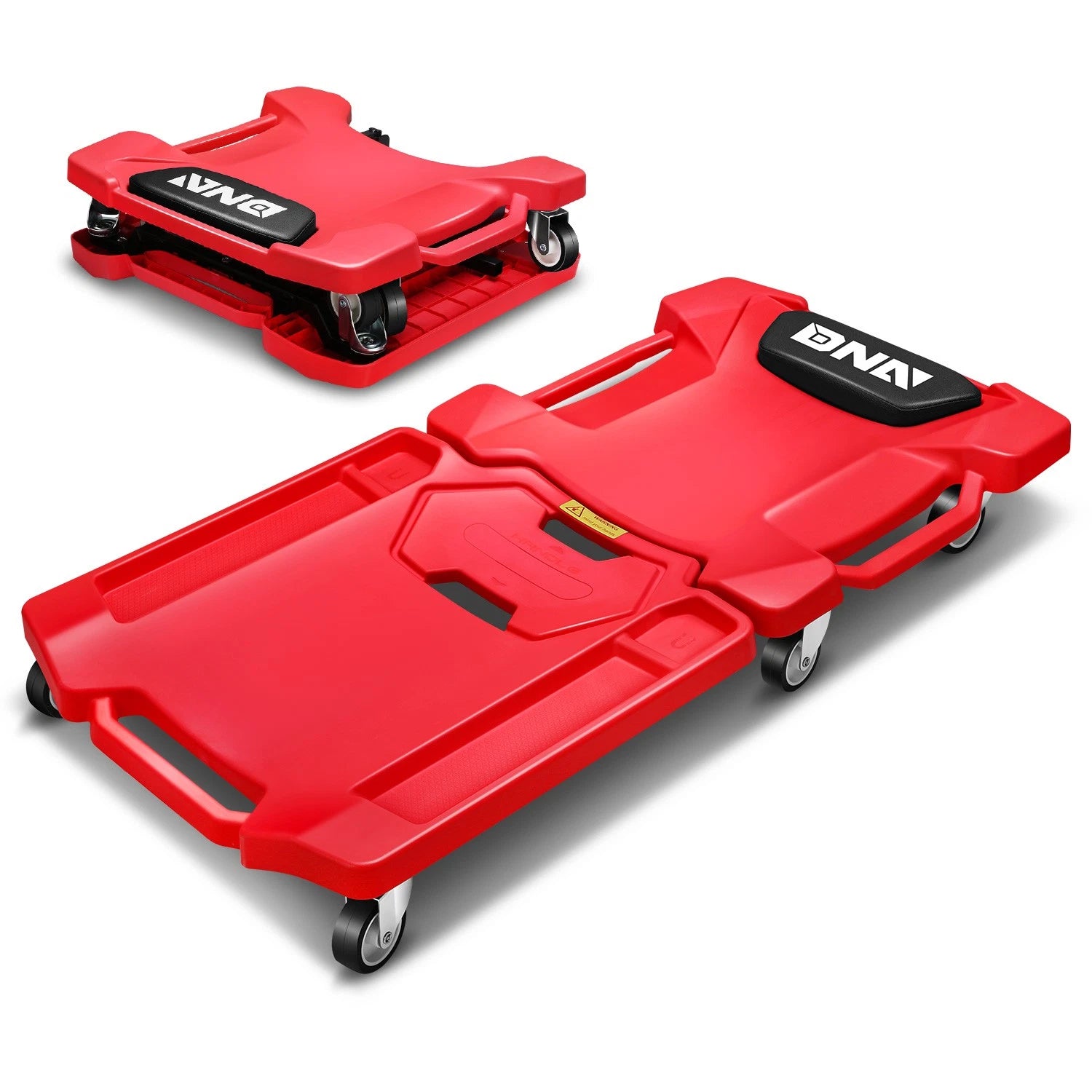 21.6" X 41.1" X 5.1" 350lbs Capacity Red Foldable Roller Garage Shop