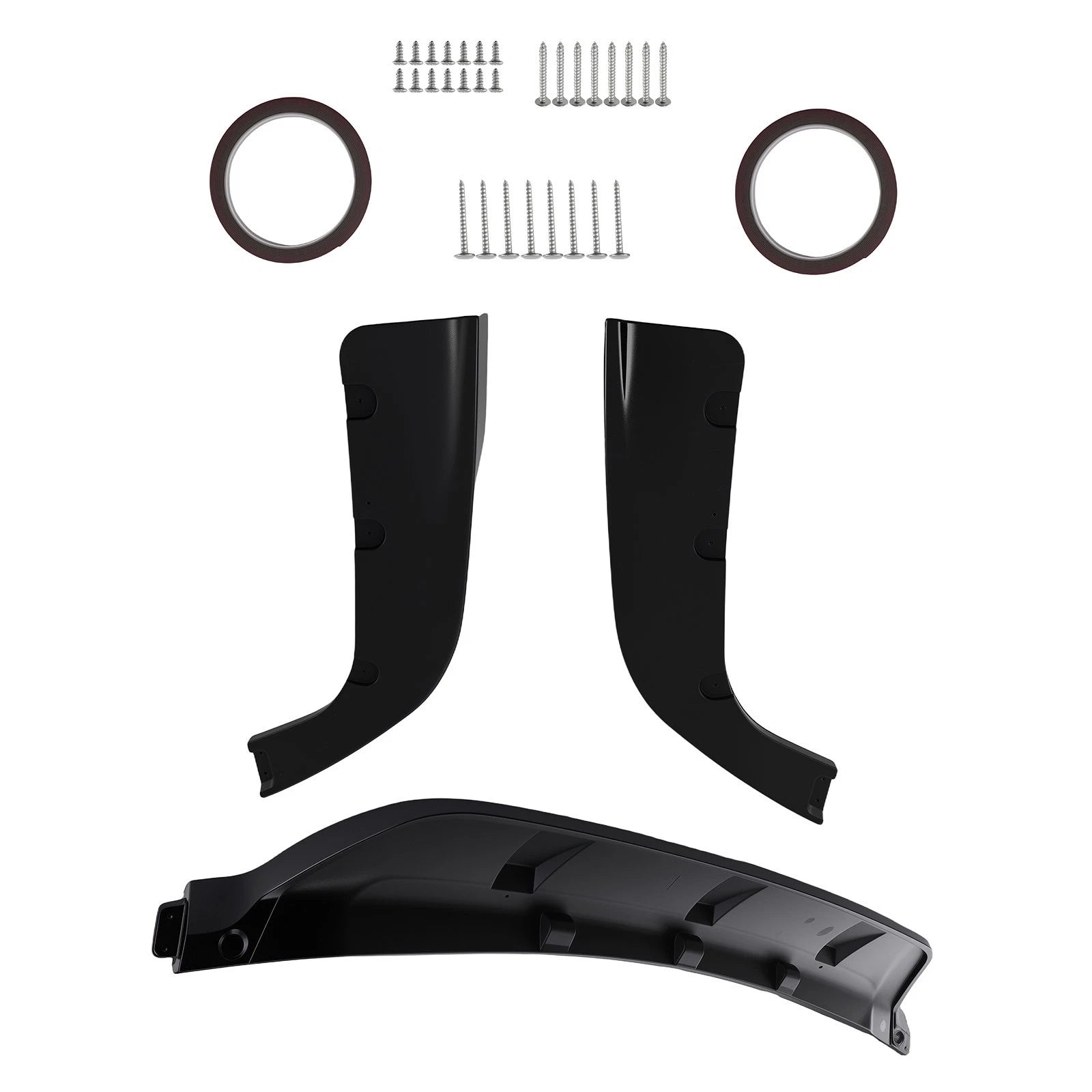 Rear Bumper Lip Diffuser Gloss Black ABS 3PCS For 2019-2025 BMW G05 X5 M Sport