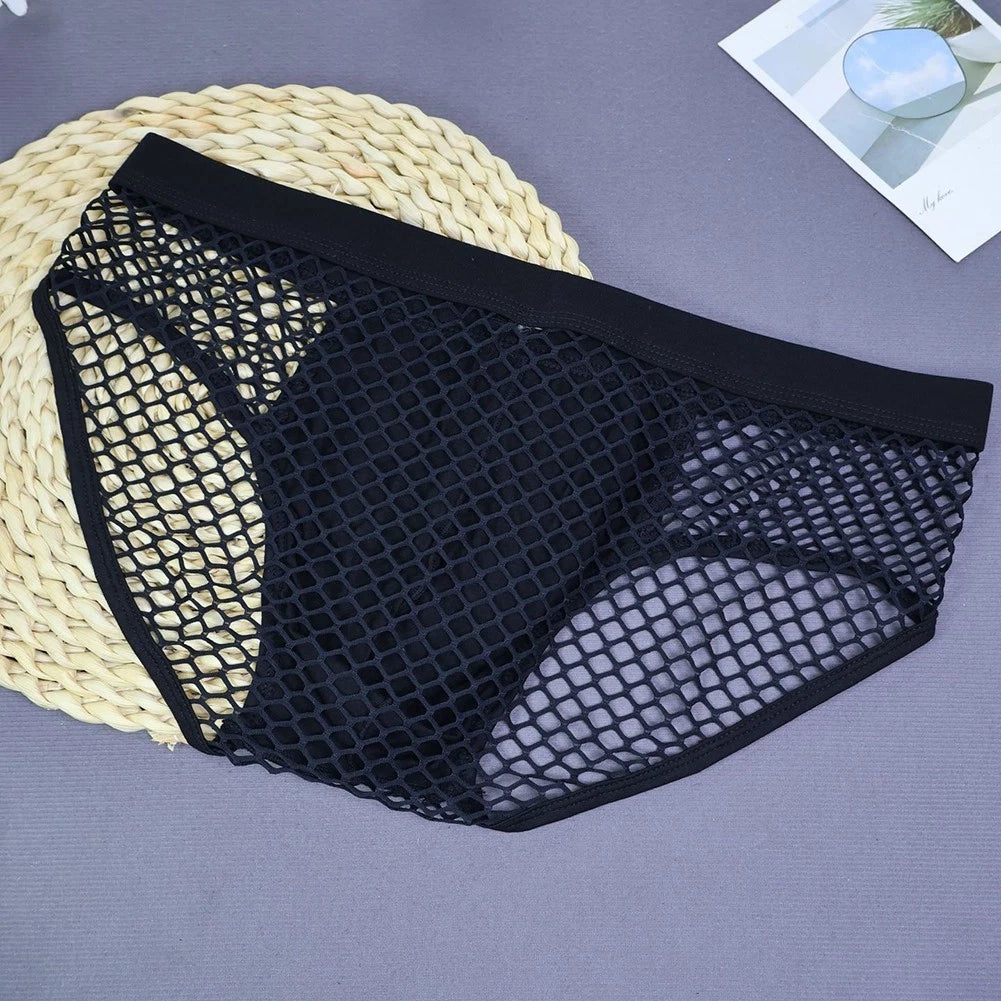 Men Fishnet Briefs For Bedroom For Intimate Moments Fishnet Sheer