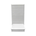 White 25"x25"x54" Slatwall Display Stand 2-sided Floor Merchandiser