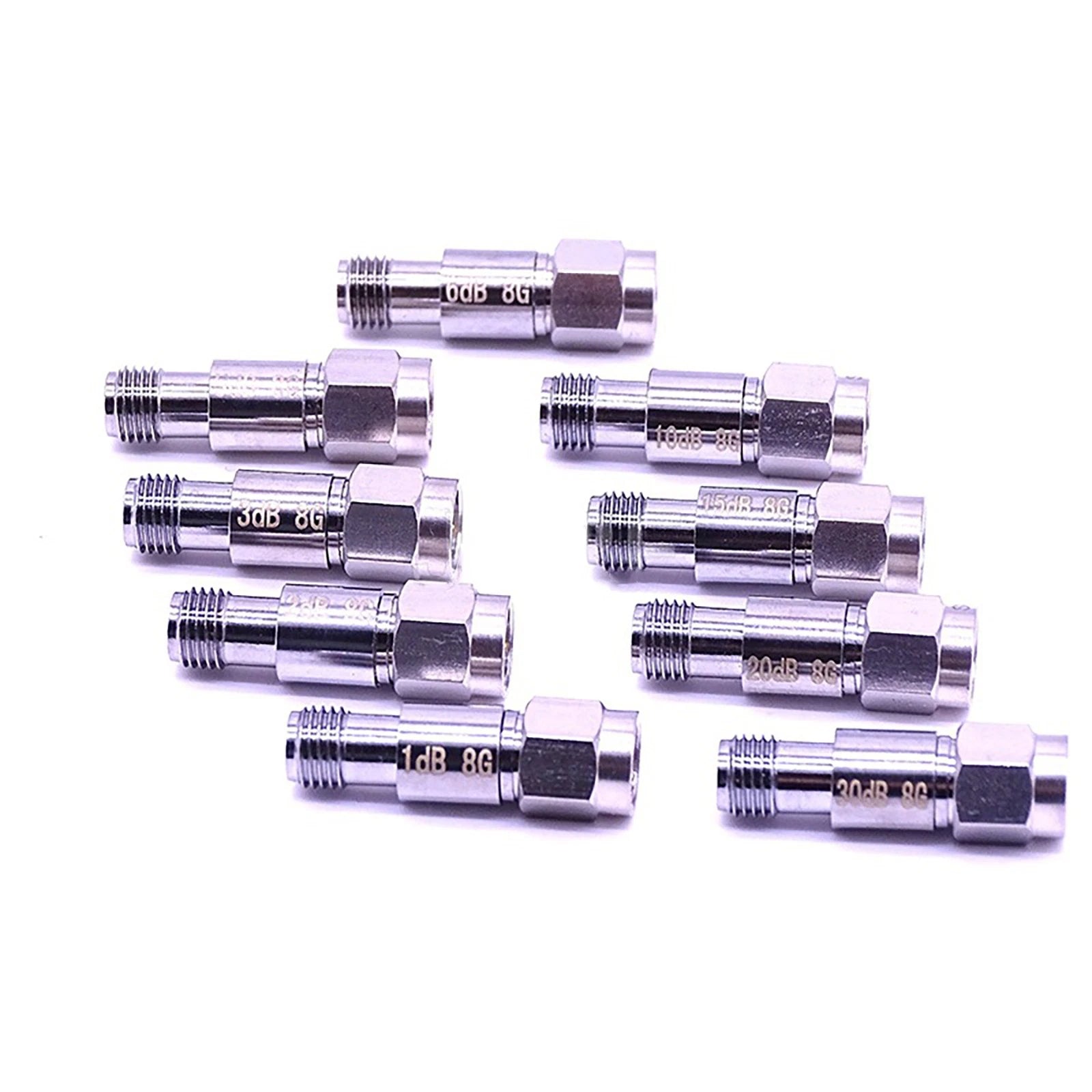Sma Constant Attenuators Male To Female 2W Dc-8ghz Coaxial Fixed