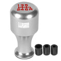 J2 Universal Aluminum Cylindrical Wine Cup Shift Knob Silver W/