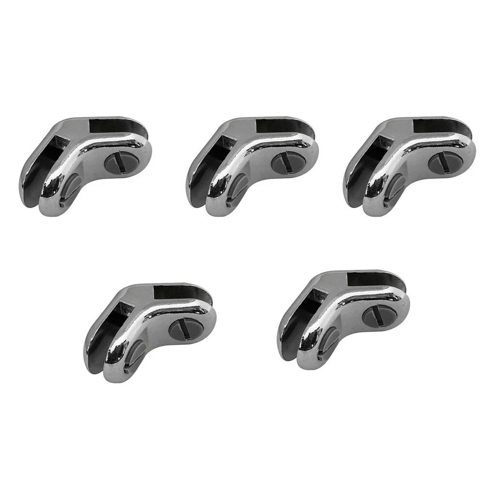 2 Way 120 Degree Glass Connector Clips 3/16'' Tempered Glass Y Style