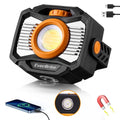 EverBrite 2000LM Magnetic COB LED Work Light Rechargeable 7 Modes 360°