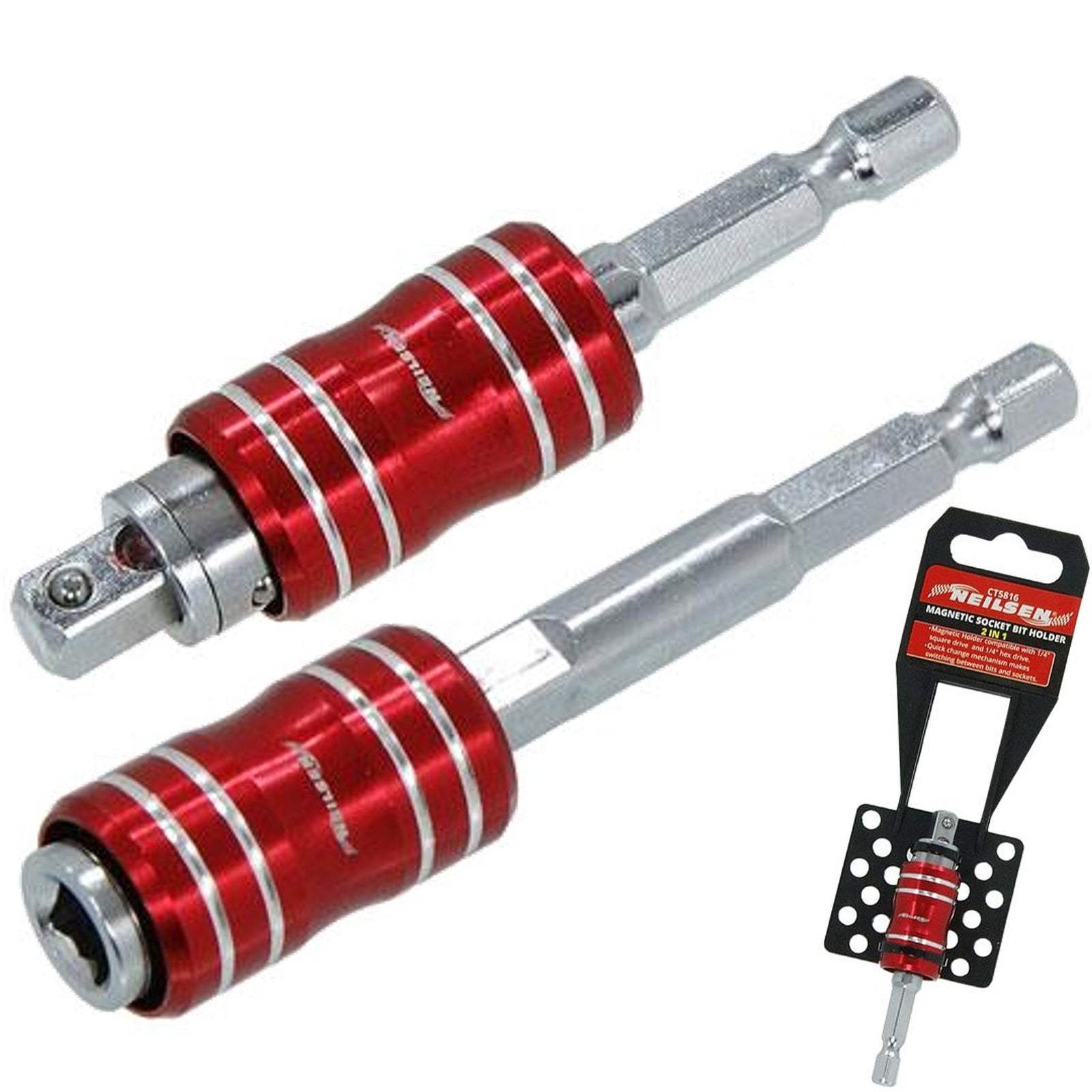 Neilsen Magnetic Hex Socket Adaptor Set