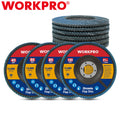 WORKPRO 10PC Flap Disc 4-1/2"x7/8" Grinding Wheel Sanding Disc