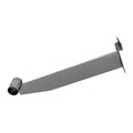 12 In Chrome Slatwall Hangrail Bracket Holding 1-1/16" Round Tube