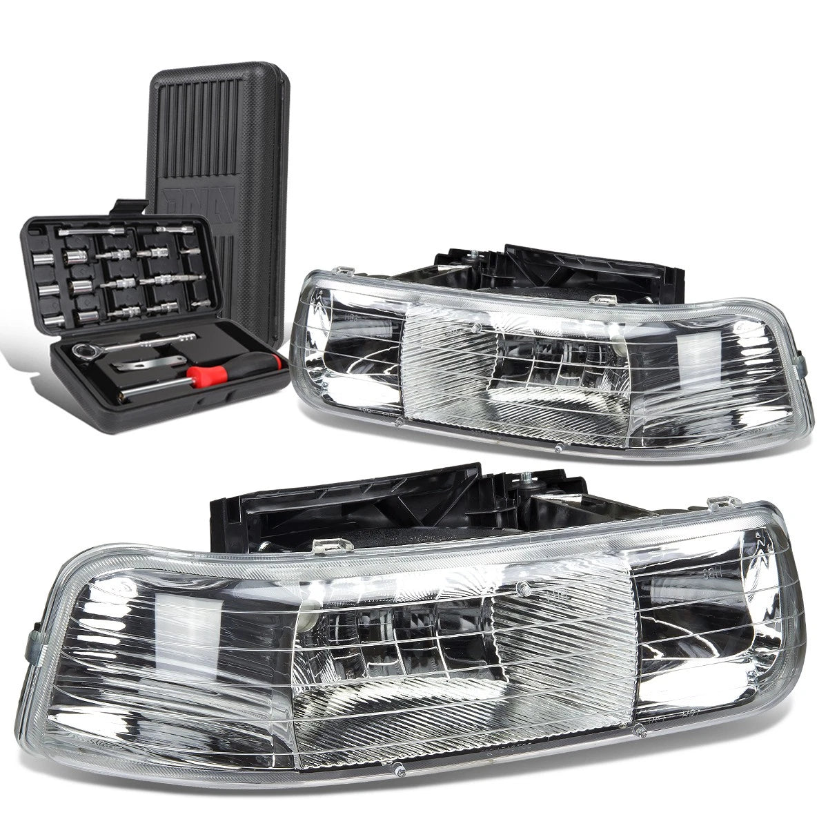 For 1999-2002 Chevy Silverado Pair Chrome Housing | Built Supply Co