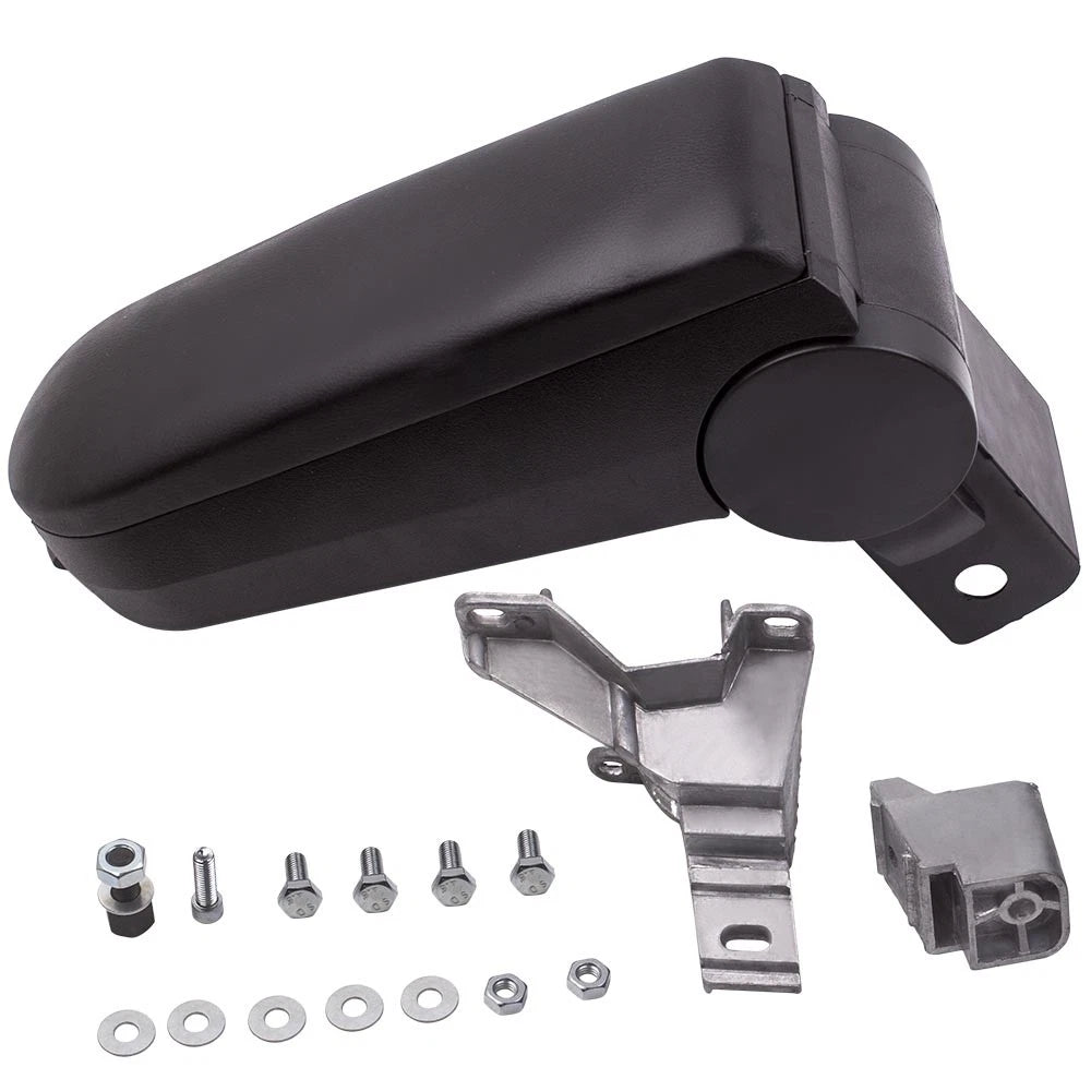 Black Armrest Storage Box for Volkswagen Golf MK4 Jetta Bora 1998-2004