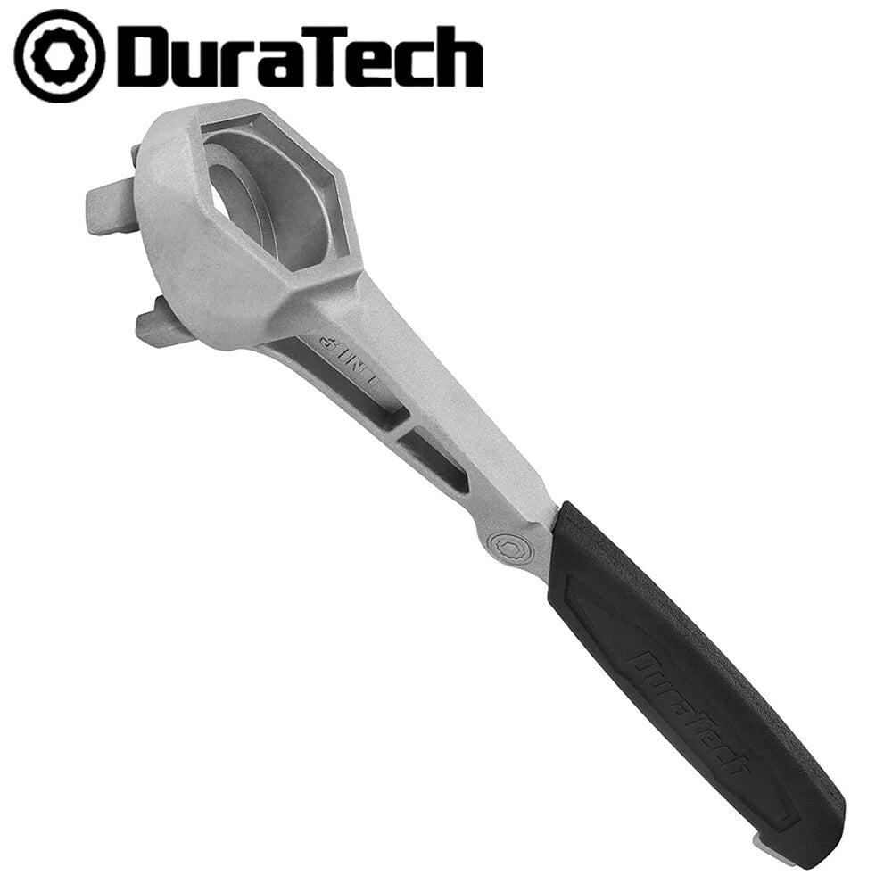 Duratech Drum Wrench 3-in-1 Bung Wrench Barrel Opener Tool Fits 3/4"