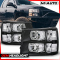 For 2007-2014 Chevy Silverado 1500 2500HD 3500 Headligh