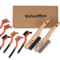 ValueMax 8PCS Heavy Duty Wire Scratch Brush Set