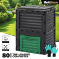 80 Gallon Outdoor Compost Bin Barrel Composter Tumbler