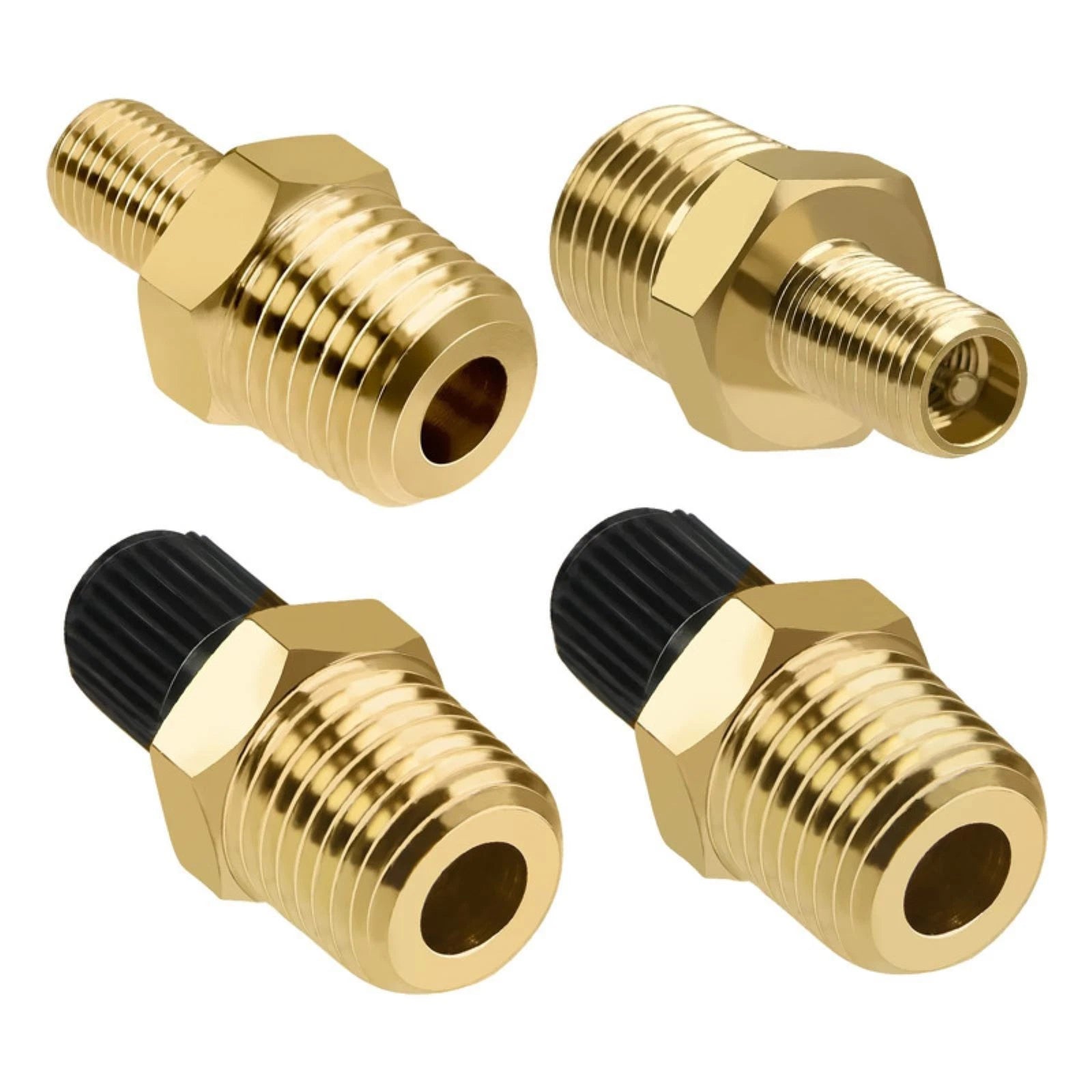Solid Brass Construction Air Chuck Adapter Standard For Schrader