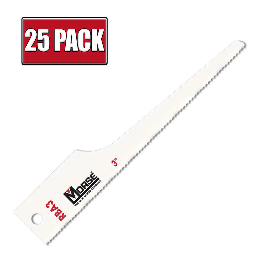3" x 32 TPI Morse Air Saw Pneumatic Bi Metal Reciprocating Saw Blades