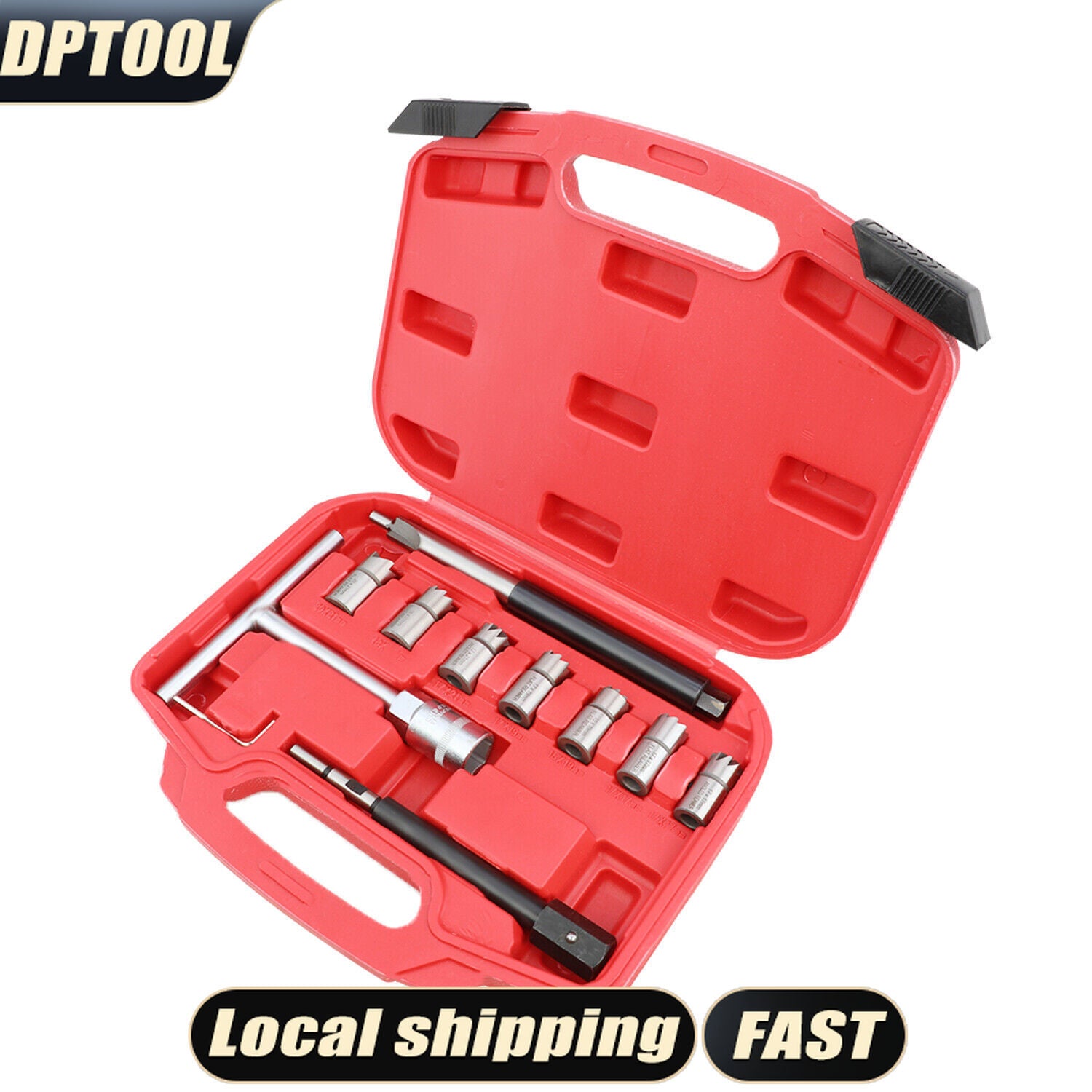 For Mercedes-Benz Diesel Injector Seat Cutter Set with 15-21MM Flat