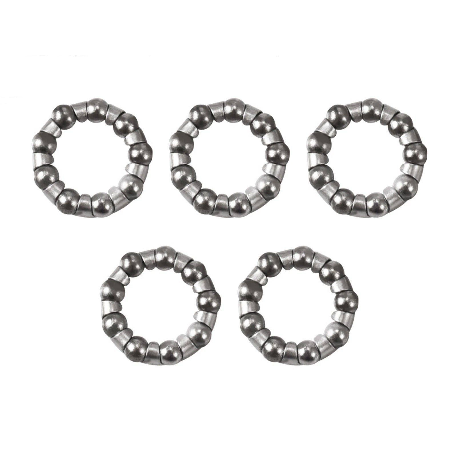 Stainless Steel Silver 1/4 In X 9 Balls Bicycle Crank Ball Bearing