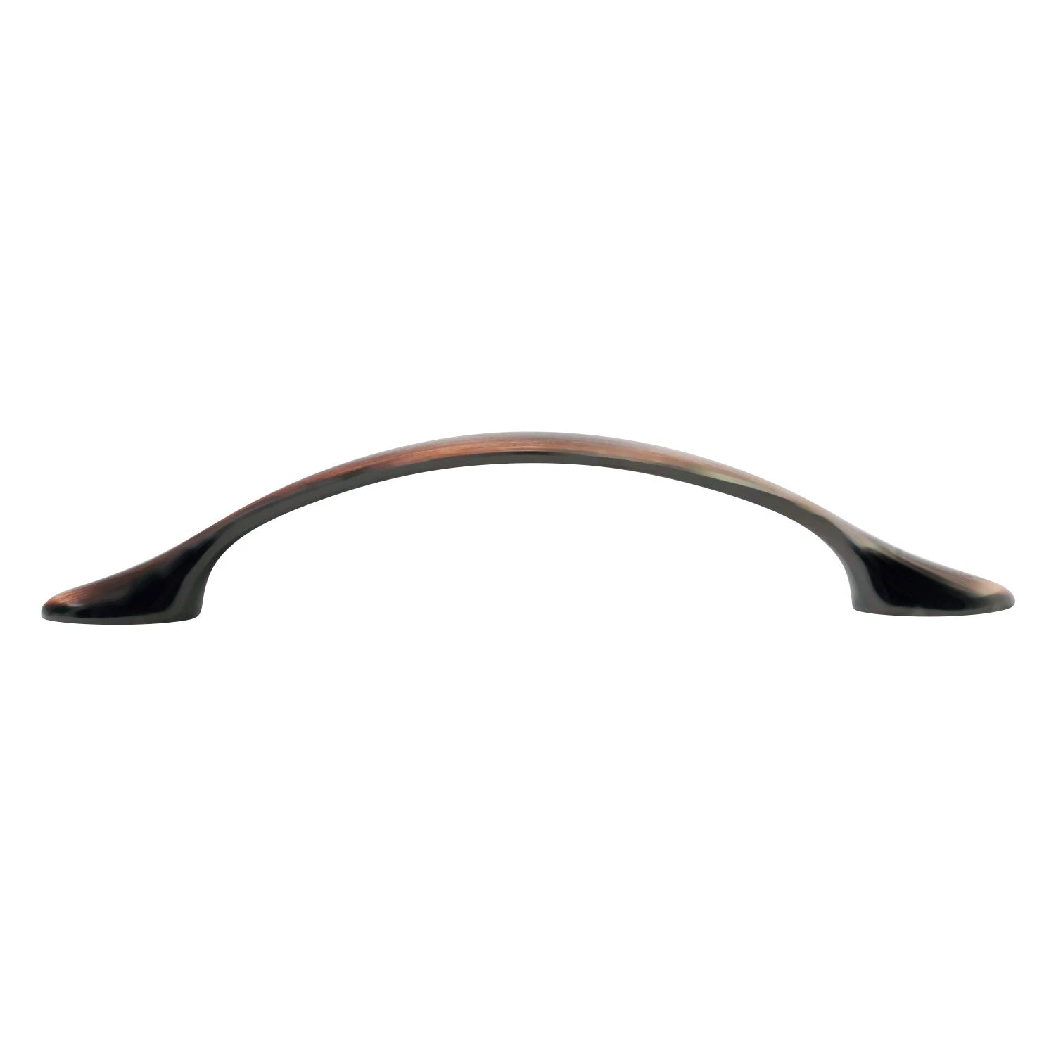 Flare Style 3-3/4" Center Antique Copper Kitchen Cabinet Pull Handle