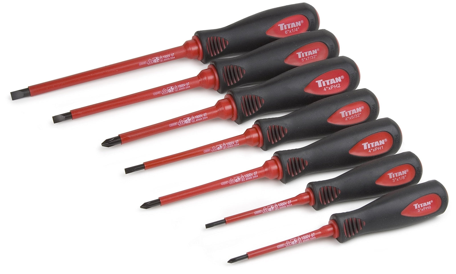 Titan 7-Piece Insulated Electrical Screwdriver Set by Titan