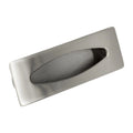 Urban Recessed 3" Center Metal Brushed Nickel Cabinet Door 3-21/32"