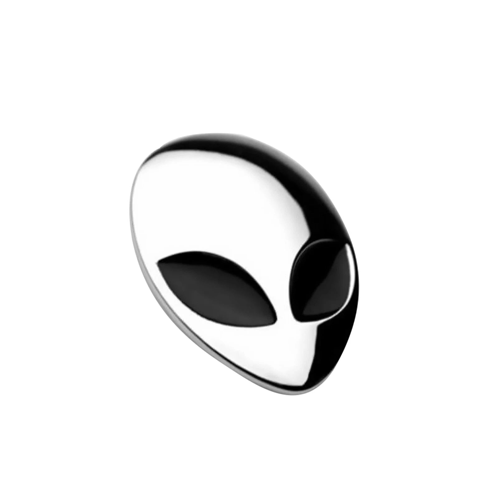 Chrome Metal 3d Alienware Head Auto Logo Sticker Badge Emblem Car