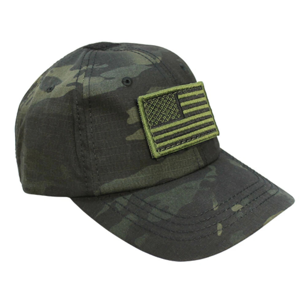 Tactical Hat Operator Contractor Flag Patch Military Cap Hat-