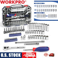 WORKPRO 70-Piece 1/4 Drive Socket Set with Quick-Release Ratchet by WORKPRO
