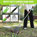 Workpro Heavy Duty Metal Leaf Rakes 11 Steel Tines | Built Supply Co