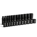 Capri Tools 3/8 in. Drive Shallow/Deep Impact Socket Set, 6-Point
