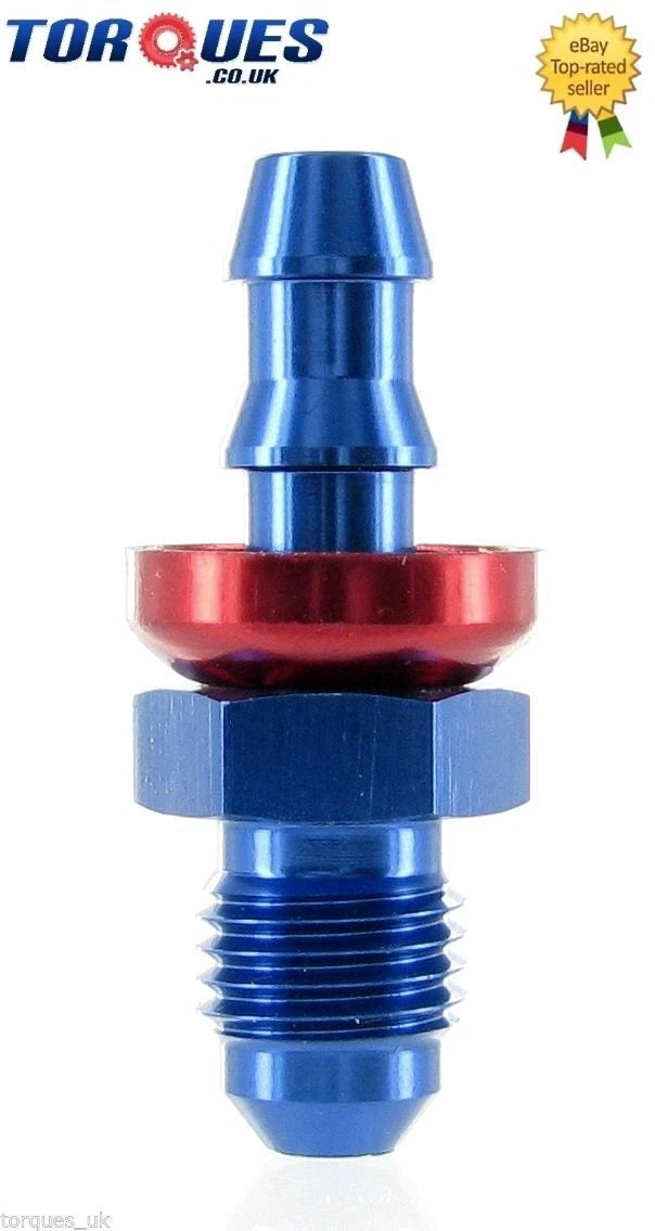 7/16" UNF Master Cylinder Push On Adapter to 5/16" 8mm Barb