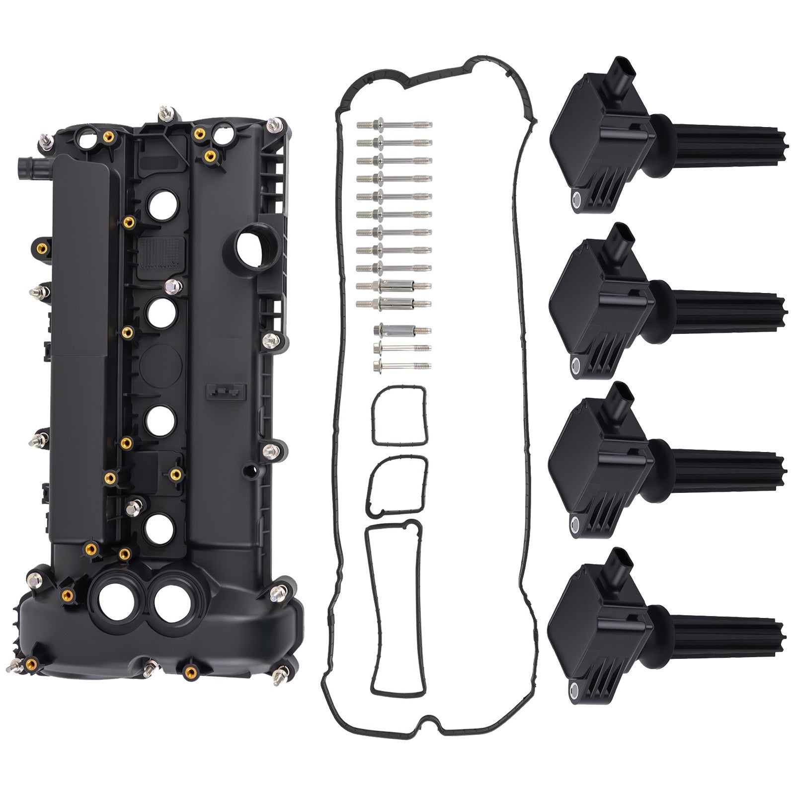 Engine Valve Cover + Coils For Lincoln MKZ MKC 2.0L 2.3L 2013-2020