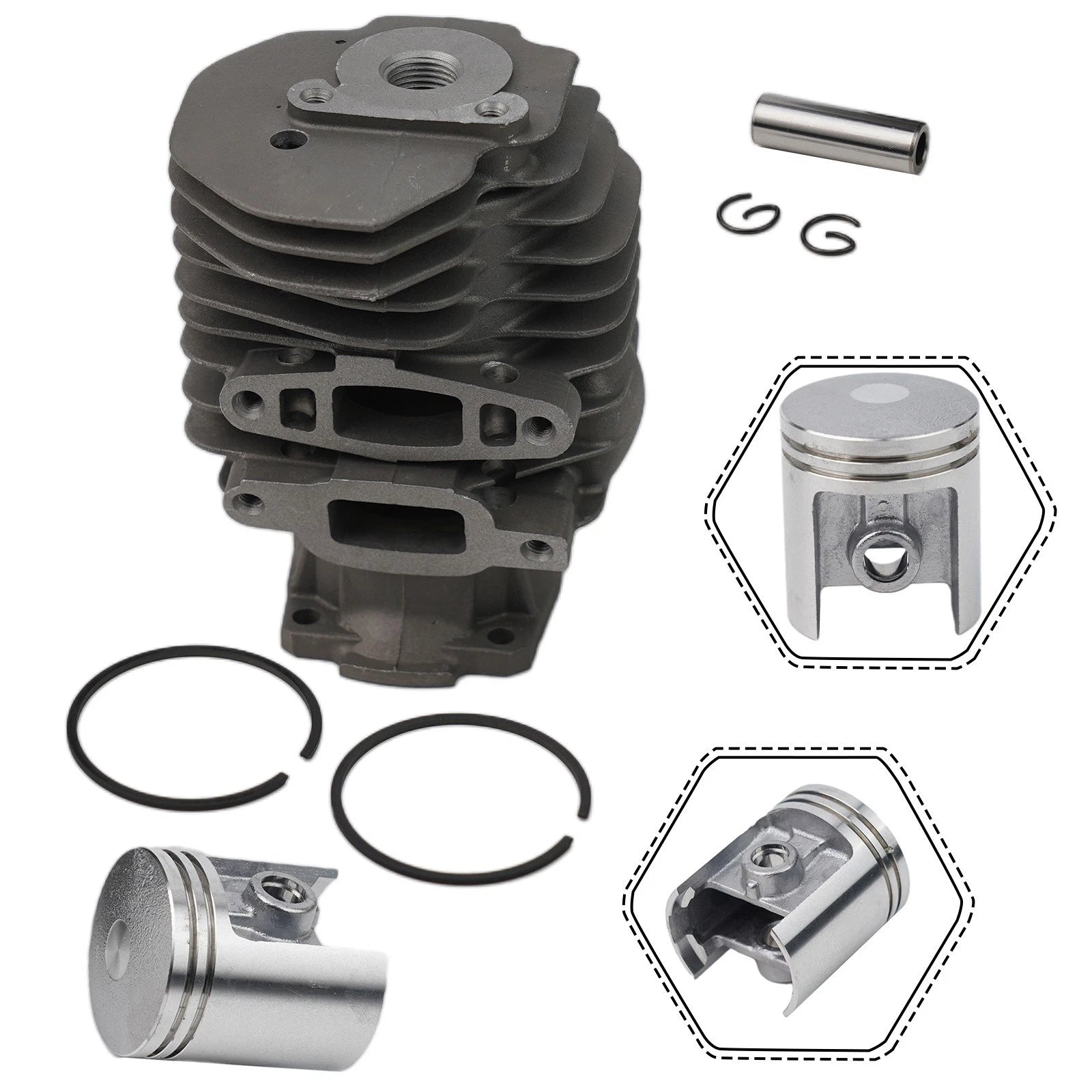 For Piston Cylinder Kit For 041 Chainsaw 44mm Oem Style Replacement