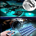Car Interior Footwell Led Strip Lights Rgb Multicolour Remote