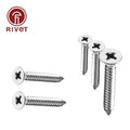 304 Stainless Cross Recessed Flat Countersunk Head Phillips Self-tapping Screws