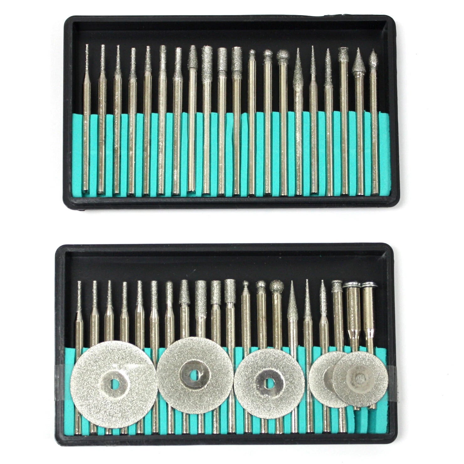 Combo & Diamond Burr & Cut Off Wheel Set Polishing Glass Jewelry