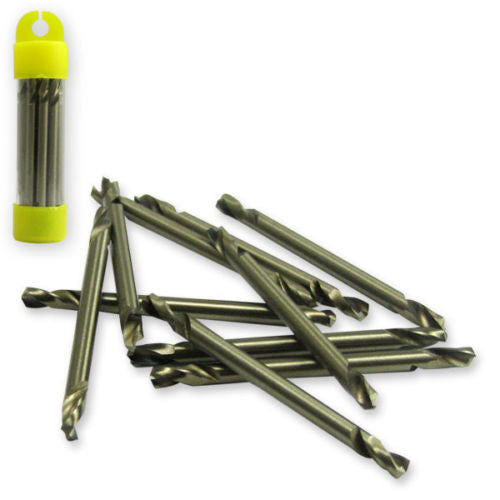 Cobalt Coated Double End Drill Bits 10pc 1/8"