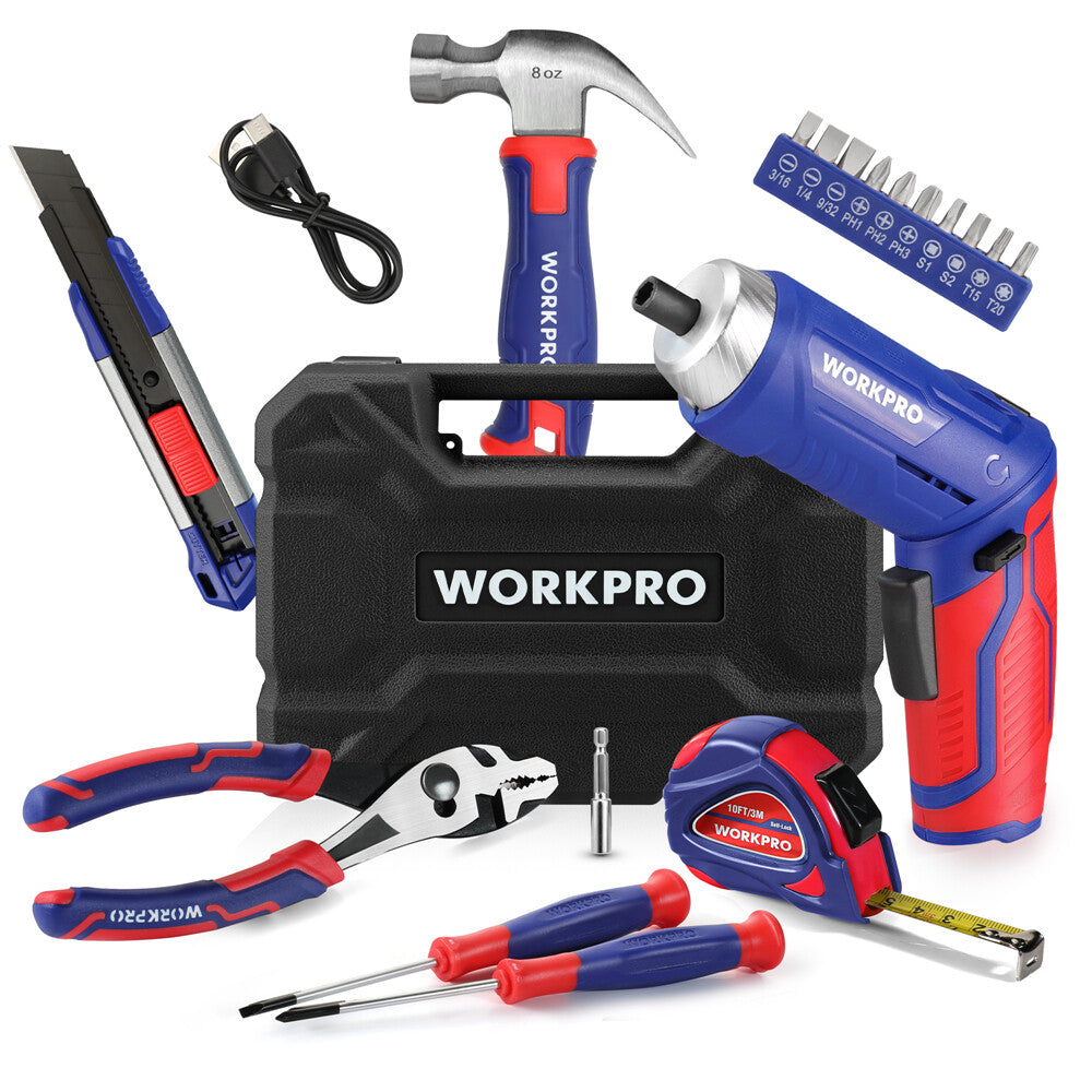 WORKPRO 18PCS Home Tool Kit by WORKPRO