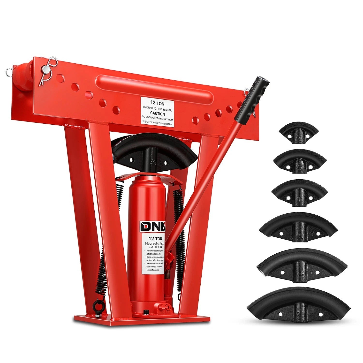 24" X 6.2" X 21.6" Manual Hydraulic 12 Ton Pipe | Built Supply Co