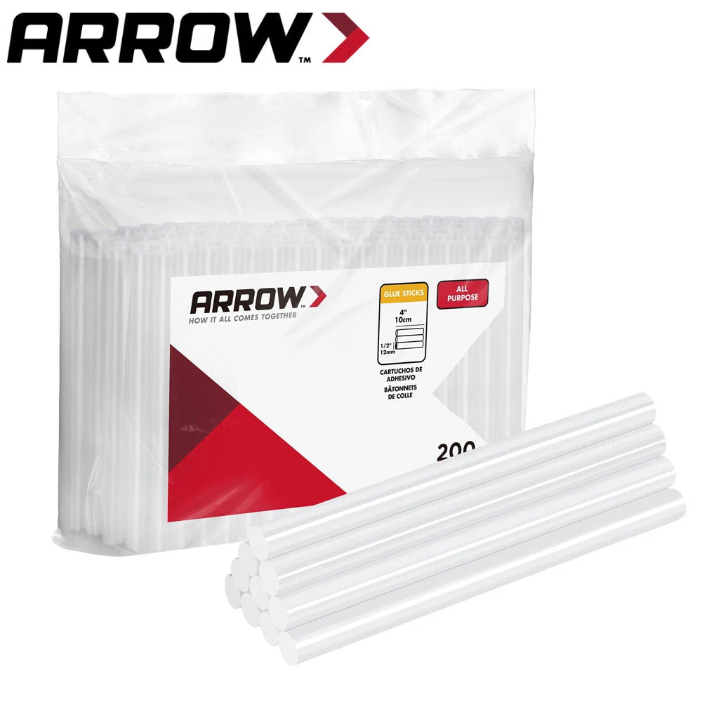Arrow Hot Glue Sticks 4"x5/16" Clear Glue Gun | Built Supply Co