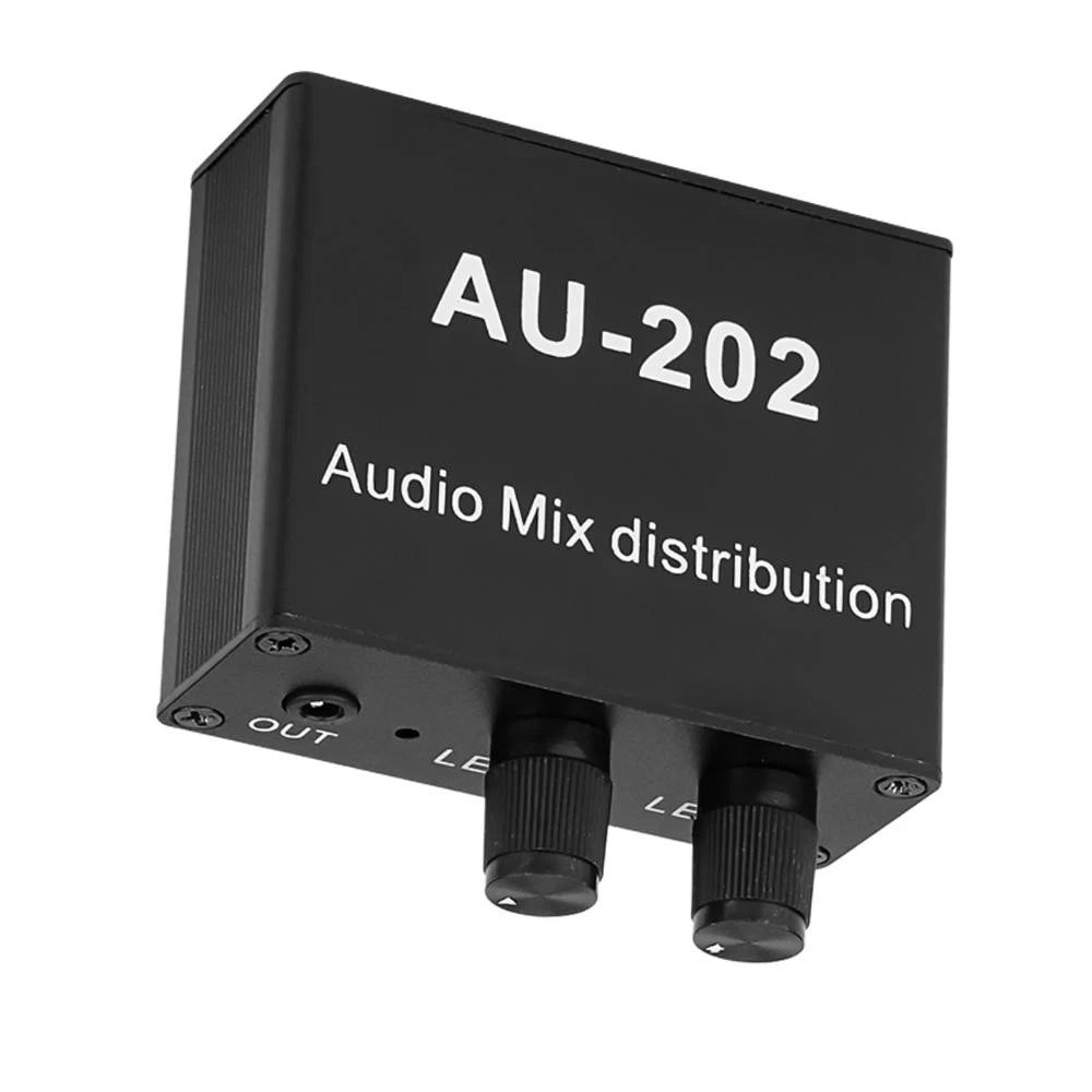 Dc5-19V 2 Inputs 2 Outputs Stereo Audio Mixer Distributor For