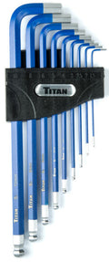 Titan 9-Piece Metric Extra Long Ball End Hex Key Set by Titan
